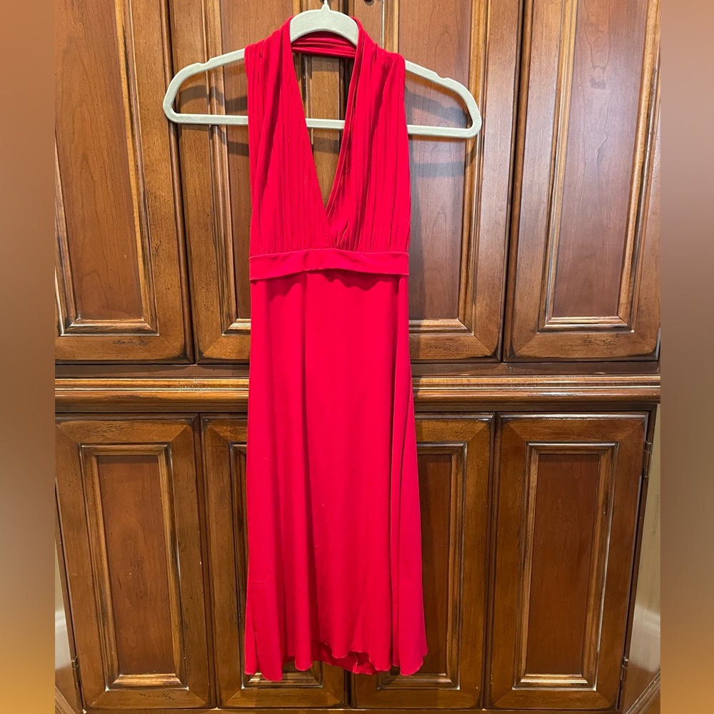 Red Halter Dress